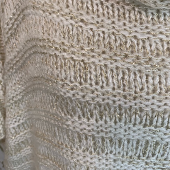 Madden Ivory Cowl Neck Poncho Sweater NWT - Picture 5 of 9